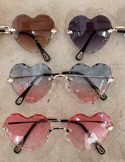 Cut glass Sunglasses-Purple